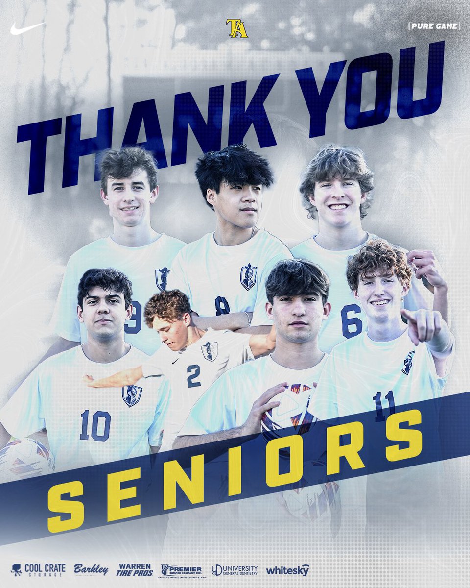 TA Knights fell short to St Lukes in their match this morning. Thank you to the seniors for being great leaders this season! You will be missed ⚽️ Congratulations to @SLESAthletics soccer! #GoKnights #TuscaloosaAcademy