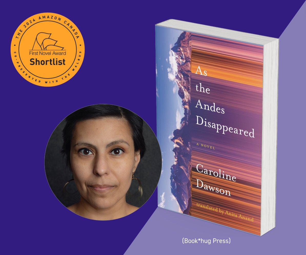 📚Introducing the 2024 shortlist: In As the Andes Disappeared (@bookhugpress), a young girl and her family flee from Chile to Montreal in 1986. The novel is a tale of their resilience, cultural adaptation, and evolving identities. Learn more: thewalrus.ca/afna #AmazonFNA