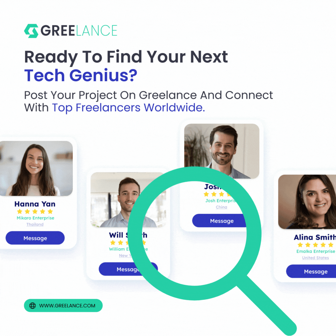 🌟 Discover your next tech superstar on Greelance! 

Post your project and connect with the best freelancers globally, all powered by AI & blockchain.

Embrace a decentralized talent network today. 

greelance.com

#TechTalent #Freelancers #Greelance