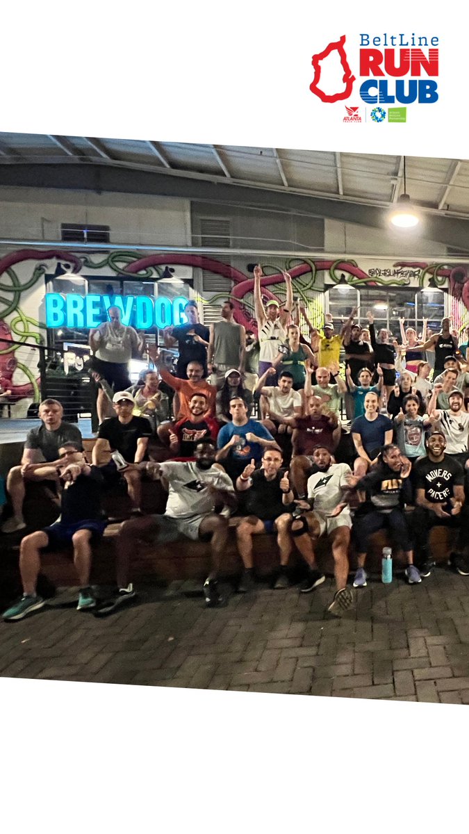 Join the Atlanta BeltLine Partnership & @ATLtrackclub for our weekly run club tomorrow @BrewDog All paces and furry friends are welcome! No registration needed to join. Check-in at 6:15 pm, run starts at 6:30 pm Location: 112 Krog St NE Atlanta, GA 30307, USA
