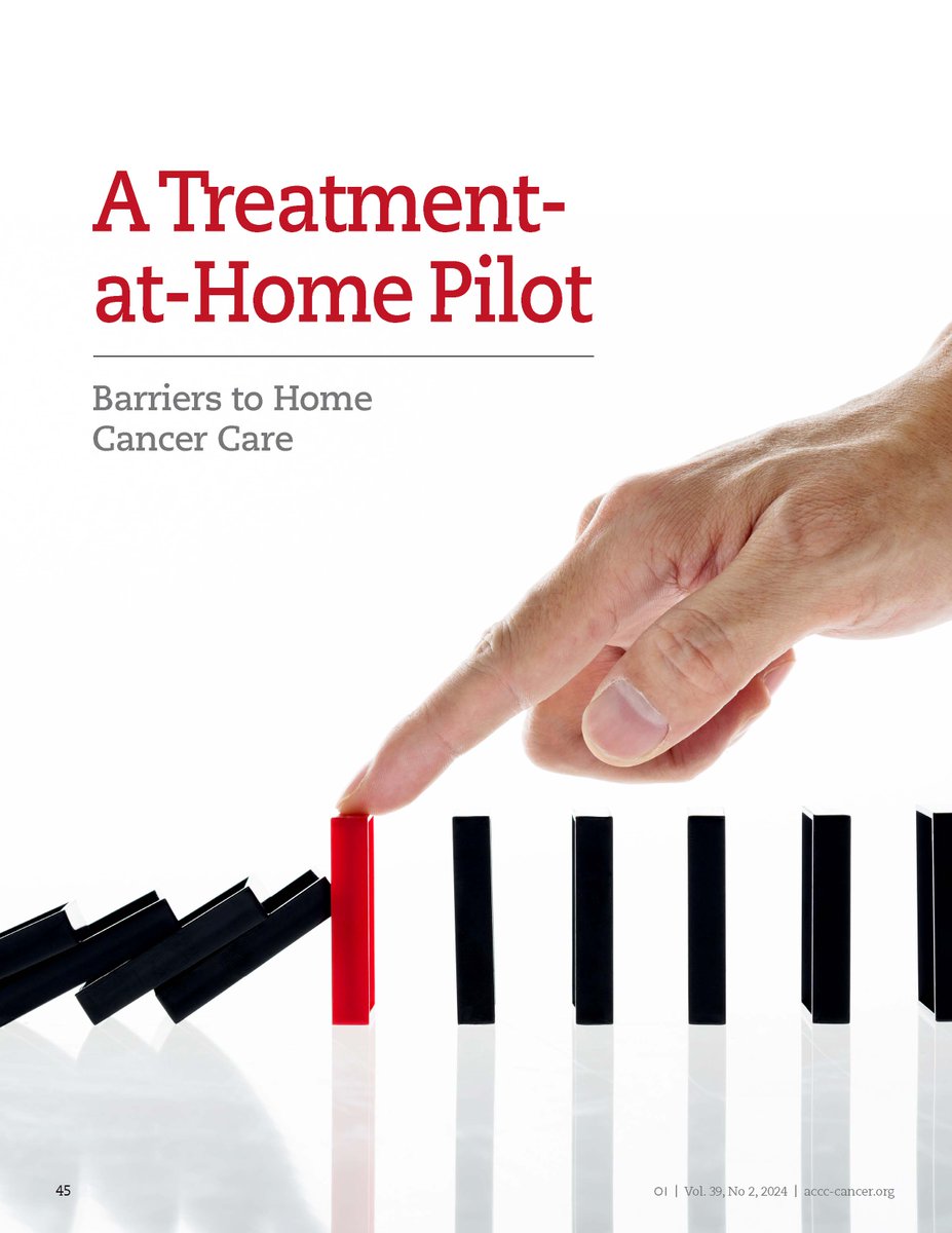 In a post-pandemic world, at-home treatments are especially appealing to patients with cancer. Discover the successes and barriers the @MSKCancerCenter faced when testing the feasibility of at-home treatment in Oncology Issues: bit.ly/4dxW57K. @BobbyDalyMD
