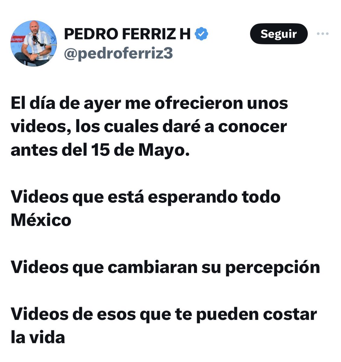 Que ya va sacar sus videos con la Renata dice la perriz.