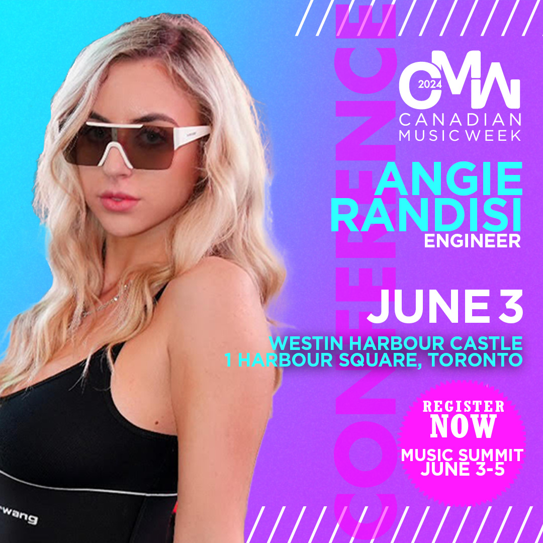 We are thrilled to announce Angie Randi, Engineer, as a speaker for #CMW2024. To see the full lineup and program schedule, visit cmw.net. Passes are on sale now! bit.ly/4cZwpAE #cmw2024 #canadianmusicweek #ovosound #engineer #music #musicsummit #toronto