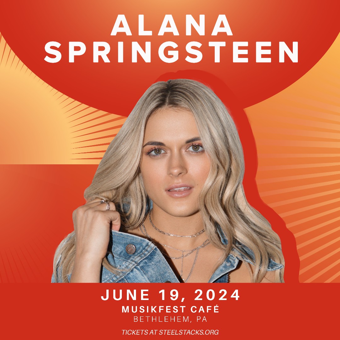 ICYMI: @alanaspringstn is coming to the Musikfest Café on 6/19! 🤠 Tickets go on sale May 10th at 10 a.m. 🎟️👉 brnw.ch/21wJAZK