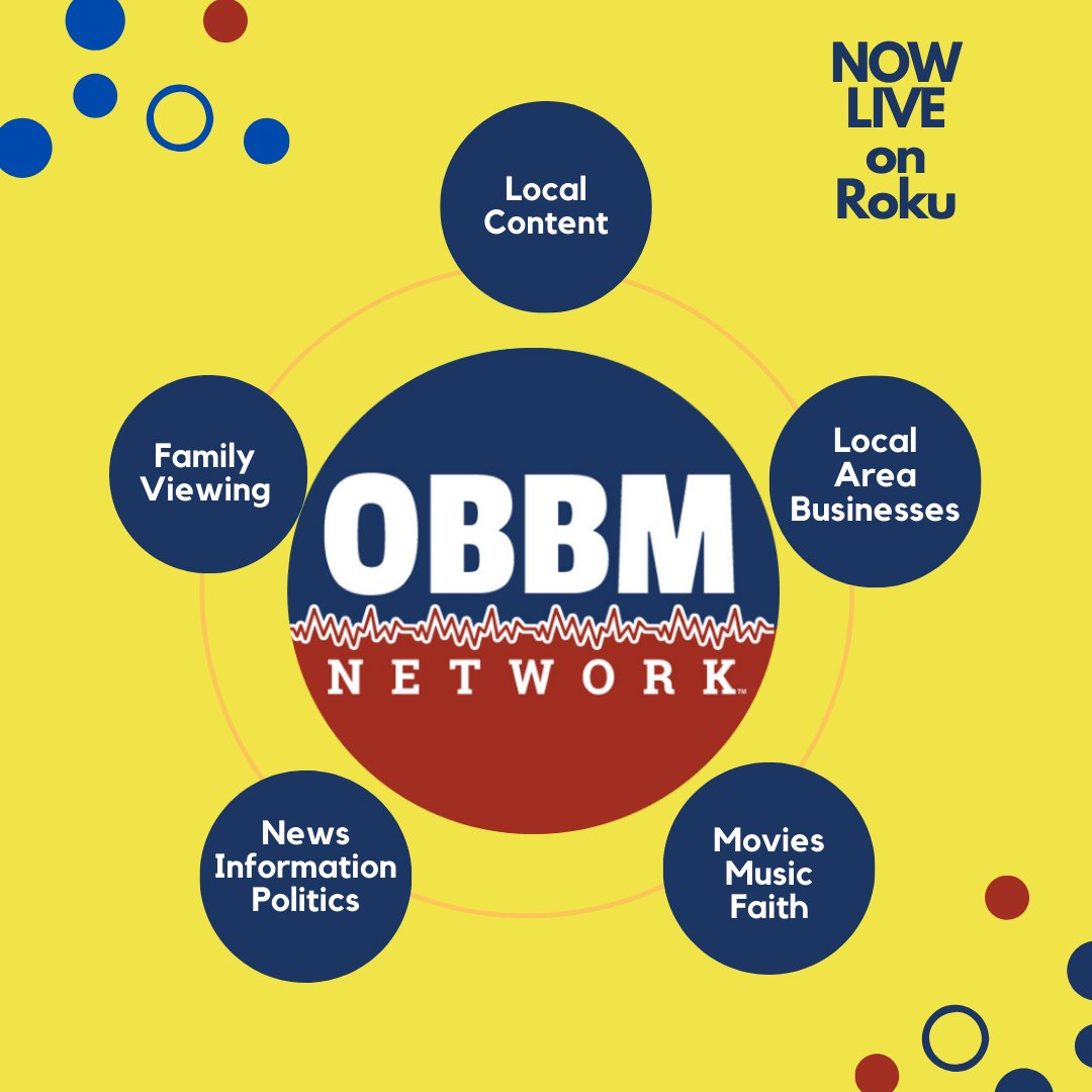 Local content, #localbusiness, family viewing, news, information, politics, movies, faith, and music - watch OBBMNetwork.tv for the fresh approach you've been looking for.
