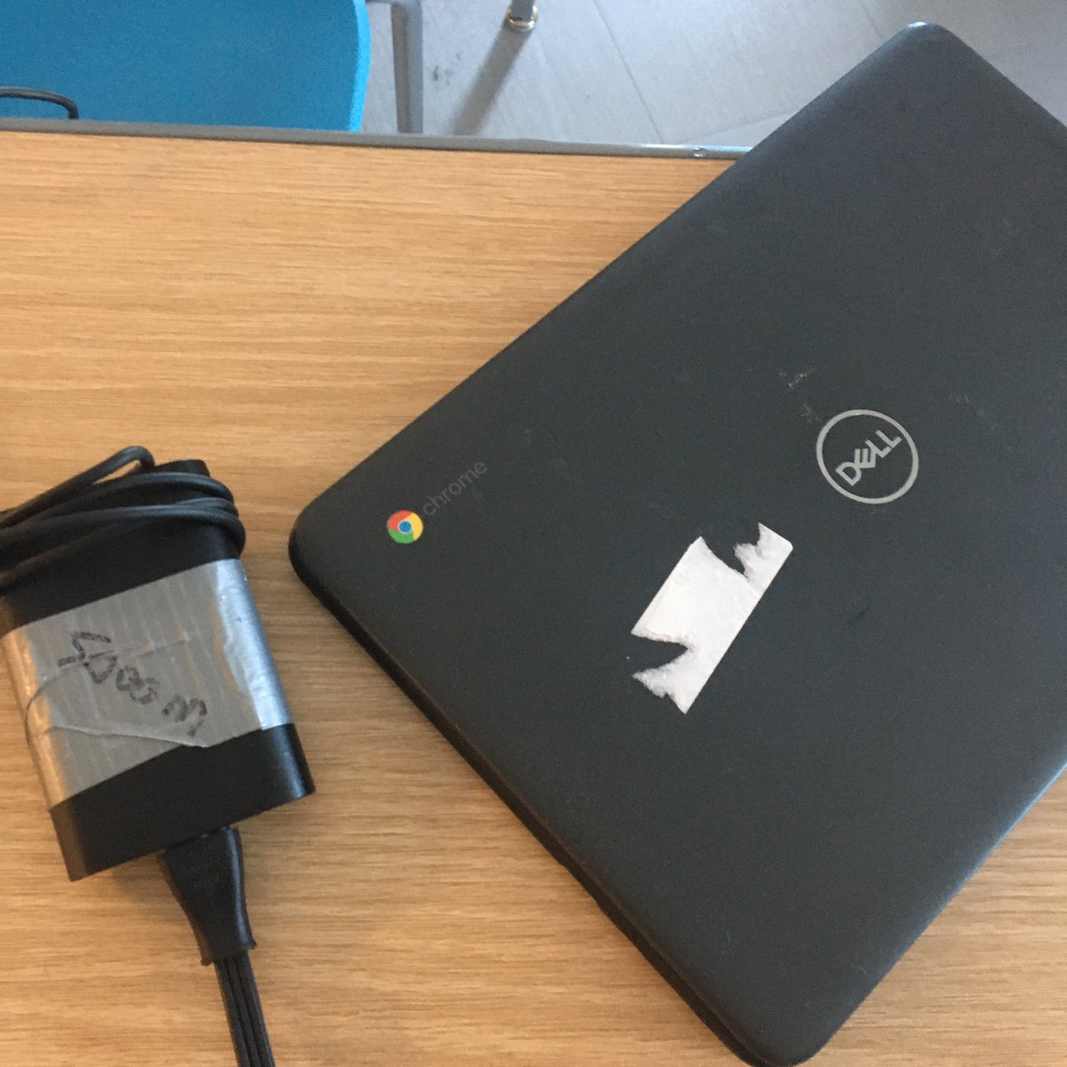 Thinking ahead to Chromebook & charger distribution next year… Does anyone put student names on with removable labels? Our district just uses a serial number/barcode on them til they fall off #EdTech