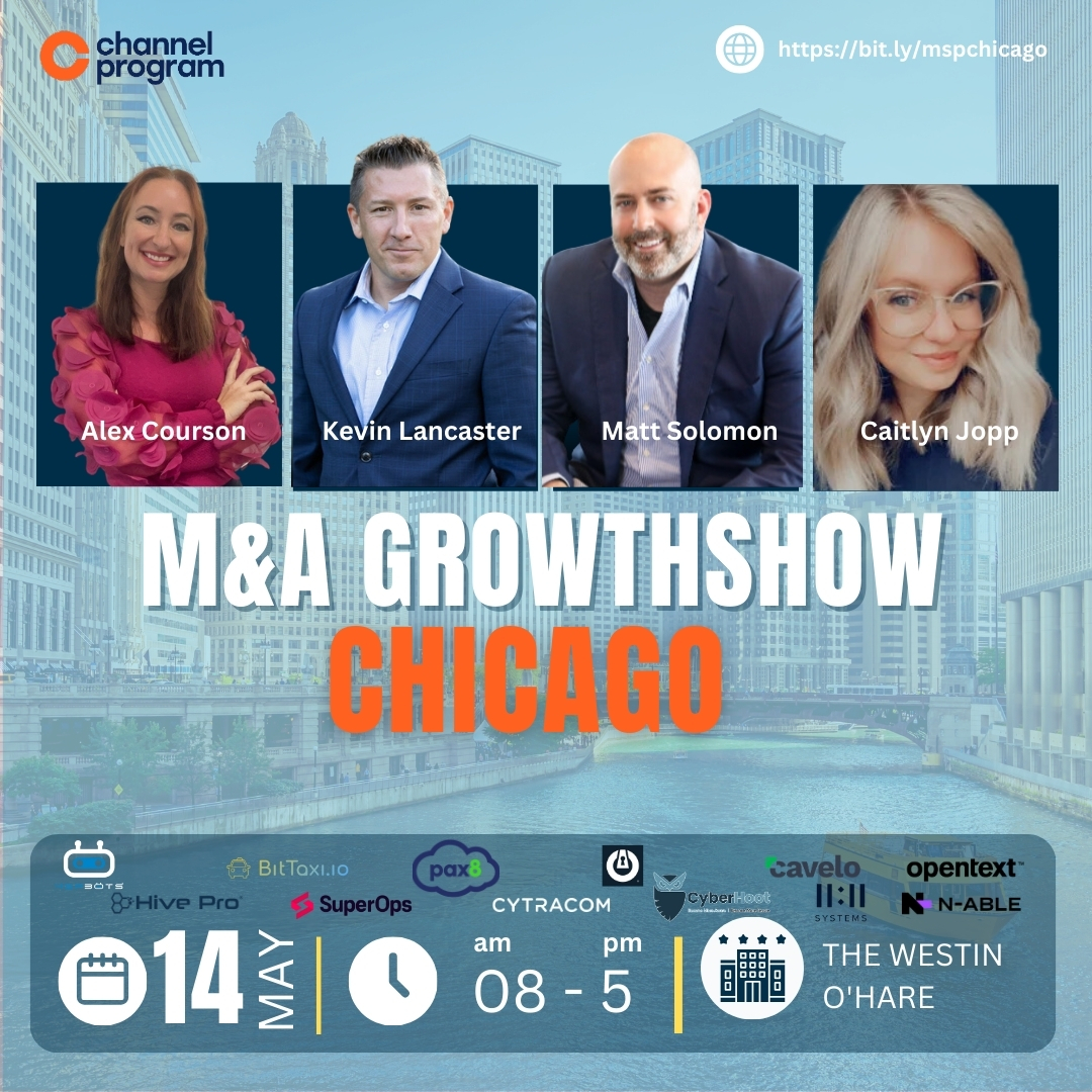 Explore the path to acquisition success at the MSP M&A GrowthShow on May 14, 2024. Engage with M&A experts, network strategically, and gain insights to shape your MSP's future. Secure your spot: ow.ly/380R50RxxAw #MSPGrowth #MSPLeadership #MSPCommunity