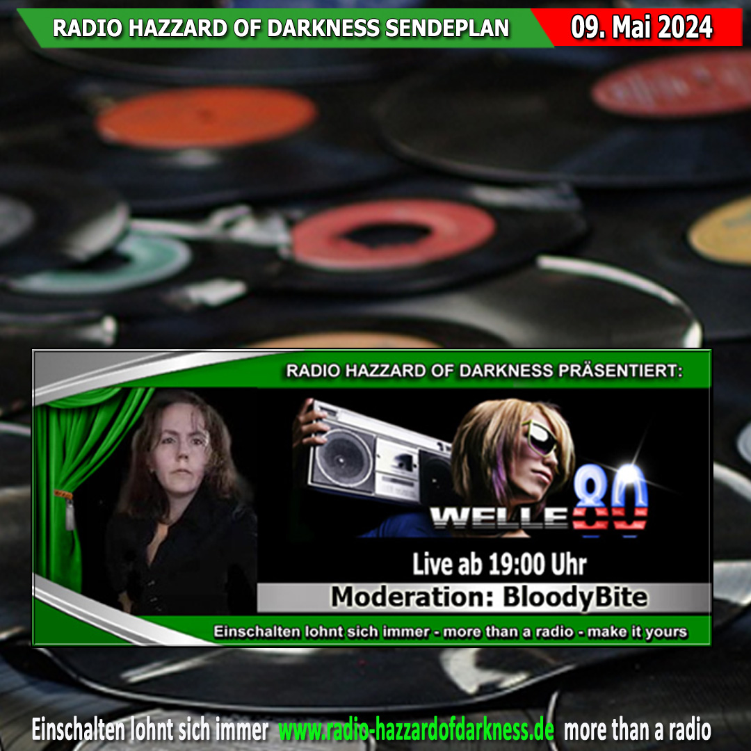 👉 radio-hazzardofdarkness.de

Ab 19:00 Uhr Welle 80 mit BloodyBite

Stream: radio-hazzardofdarkness.de/viewpage.php?p…
Chat: radio-hazzardofdarkness.de/chat/?Chat

#hazzardofdarkness #Gothic #Darkwave #EBM #NDH #Synth #Darkpop #Electro #Postpunk #Industrial #Rock #Mittelalter #Alternative #Aggrotech #Radio uvm.