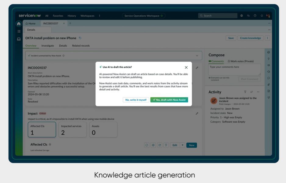 .@ServiceNow Knowledge 2024: Model choices, genAI everywhere, automation, process optimization bit.ly/3JPVY9E ServiceNow is giving customers the ability to bring their own LLMs to use in Now Assist. And: targeting manufacturing operations and partnered with Genesys