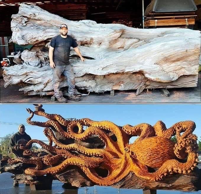 wow - carved from this wood 💙💙💙