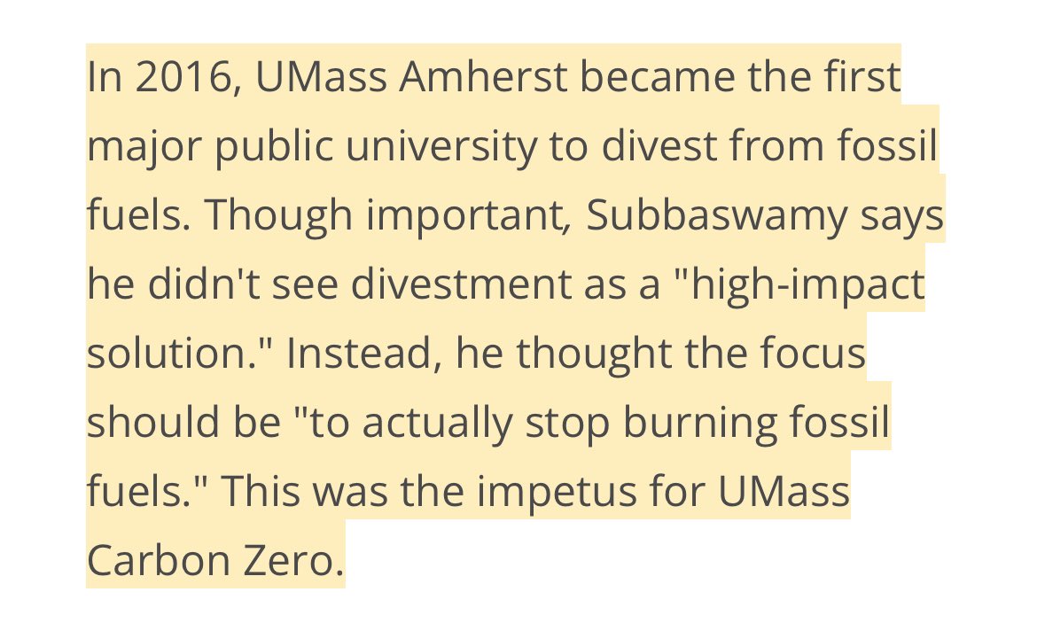 devikadutt's tweet photo. UMass now proudly boasts of being one of the first major public universities to divest from fossil fuels in 2016. You know why that happened? Because students demanded it! And you know how they did it? In part, by occupying the building (Whitmore) housing the chancellor’s office! https://t.co/NJ66GV8vUw
