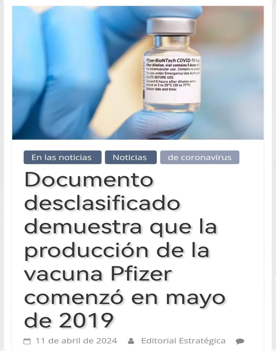 Elisabeths88's tweet photo. No sé si me he perdido o alguien me puede decir si estoy en lo cierto. 

Tengo entendido la tecnología ARN se investigaba para el tratamiento del Cáncer pero nunca pudo ser aprobada ya que en todos los estudios eran negativos y los 🐁🐁 morían .

En la Pandemia se utilizó esa tecnología .