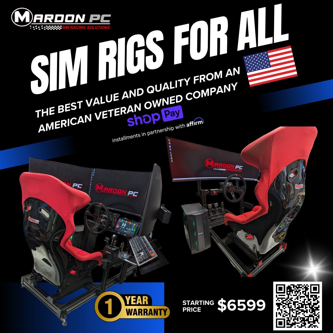 MARDON PC offers the COMPLETE solution for racers of every skill level and Customer focused SERVICE after the sale. Come Join the MARDON Team! High Strength Chassis ✅ MARDON Sim Racing PC ✅ @moza_racing Components ✅ US Veteran Owned ✅ 1 Year Limited Hardware Warranty (THE…
