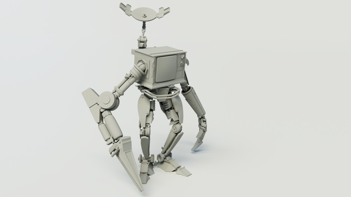(2/2)

#Maya3D #characterdesign #3DModel #scifi #cyberpunk #Robot