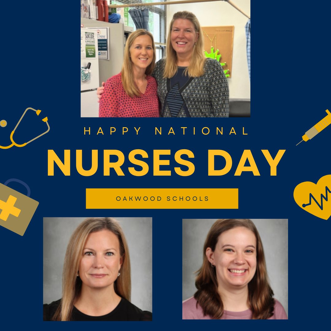 🎉 Happy National School Nurses Day 🩺💙 Thank you to our phenomenal school nurses! Your care, kindness, and expertise make a world of difference, and we are incredibly grateful for everything you do! Happy National School Nurses Day! #OneOakwood