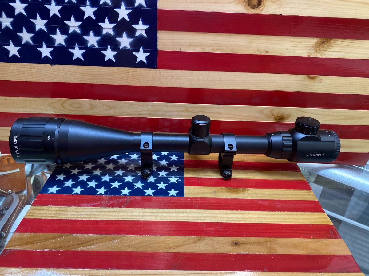 8-32x50AOEG scope with rings >>> $50.00 flat!! Text “scope” to 870-847-5500 to claim. #arkansas #pawnshop #onlineshopping