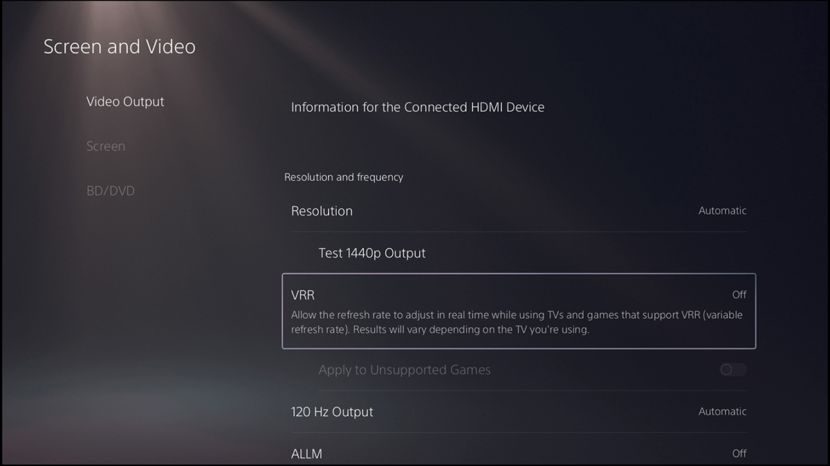 A PS5 can automatically detect TV specs and select the best available resolution. You can also customize [Screen and Video] settings for things like resolution, Variable Refresh Rates, and more. 💡How to enable and calibrate 4K resolution on PS5 playstation.com/support/hardwa…