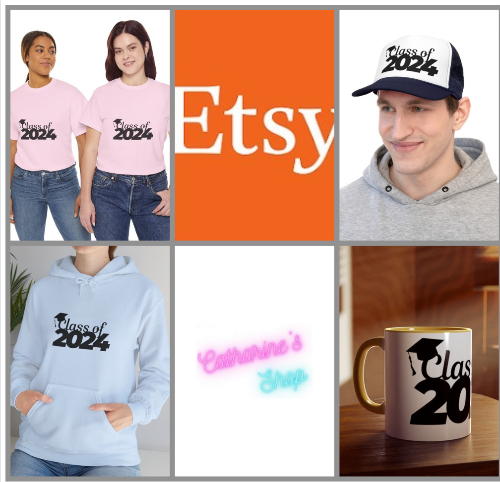 Know anyone that is #graduating this year?

I have #Tshirts, #Hoodies, #TruckerHats and #Mugs with #Classof2024 on them. The T-Shirts and Hoodies come in a variety of sizes and all items come in a variety of colours

Available in my #Etsy shop
#CatharinesShop #SmallBusiness