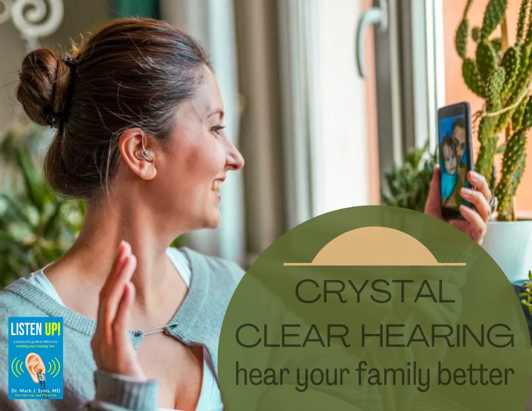 Gain crystal clear hearing and the ability to hear your wonderful family. Read Dr. Syms' ListenUp! book to learn ways to deal with your hearing loss. Order your copy today: ow.ly/ml3k50JuNTg

#azhear #listenup #hearingaids #hearingloss #hearingawareness #audiology #eardoc