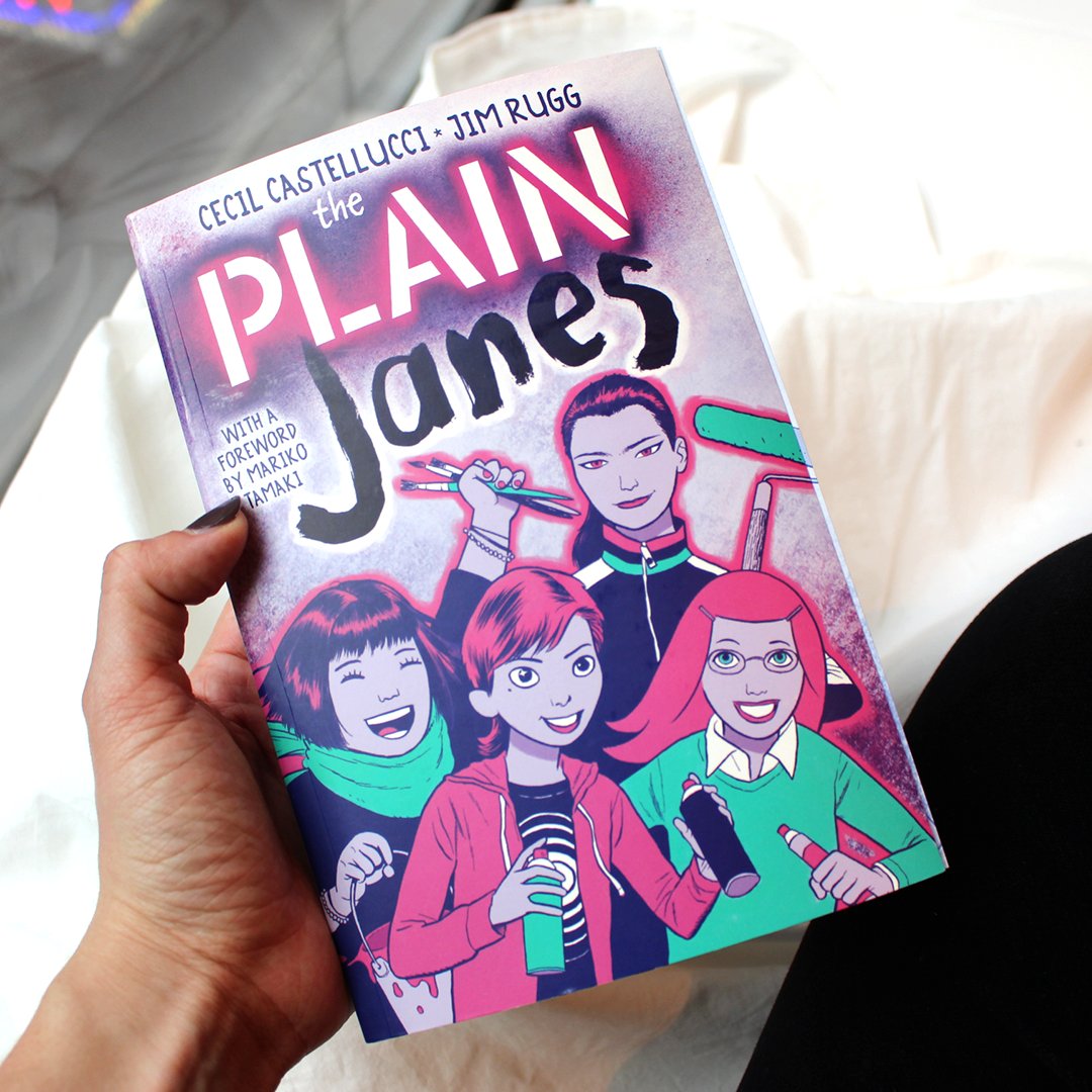 Are you a graphic novel fan? I adore them, especially coming-of-age graphic novels! If you're of fan of those, groups of friends all incidentally with the same name, and a little bit of underground art, you'll adore The PLAIN Janes! thenovl.at/theplainjanes