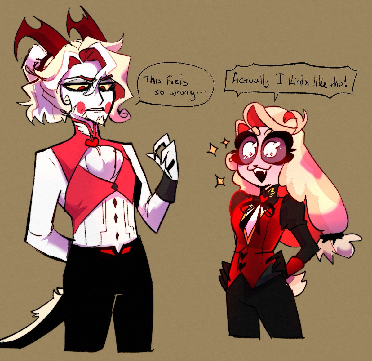 Color-Swap Constantine and Charlie.

#HazbinHotelCharlie #HazbinHotelOC #HazbinHotelConstantine