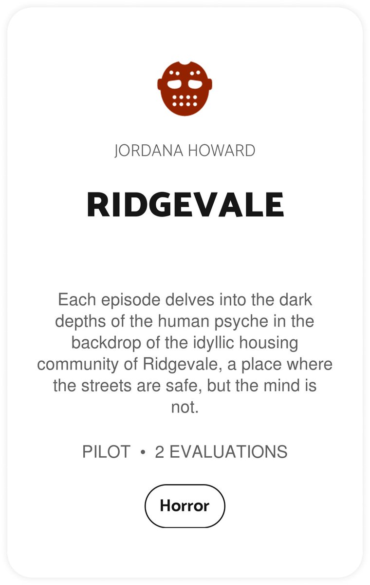 Join blcklst.com, and read material like RIDGEVALE by Jordana Howard. blcklst.com/scripts/148682 #BlackListWeekendRead