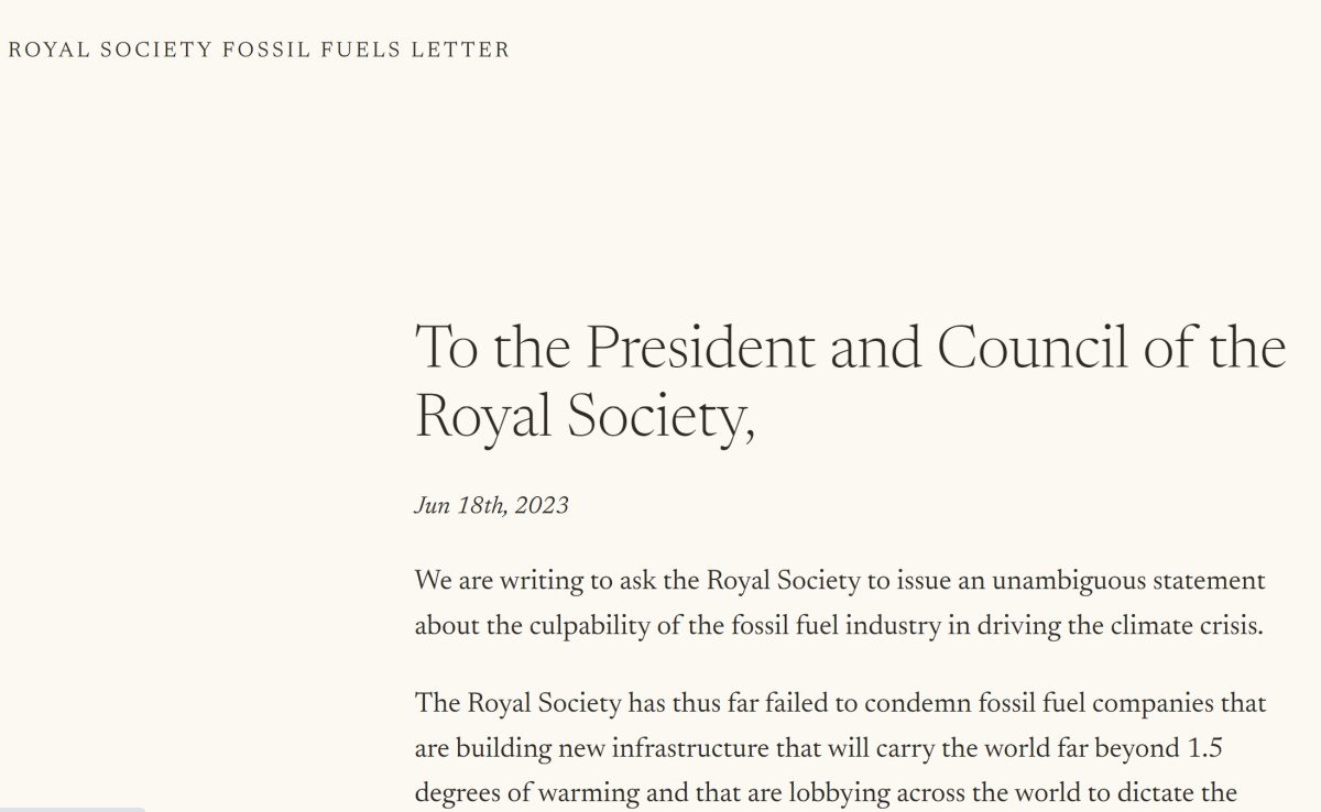 “Institutions would rather watch the world burn than bite the hand that feeds them” Interview with Prof Jason Scott-Warren (@jes1003), organiser of open letter to Royal Society about its #climate stance Please read and share widely... allouryesterdays.info/2024/05/08/ins…