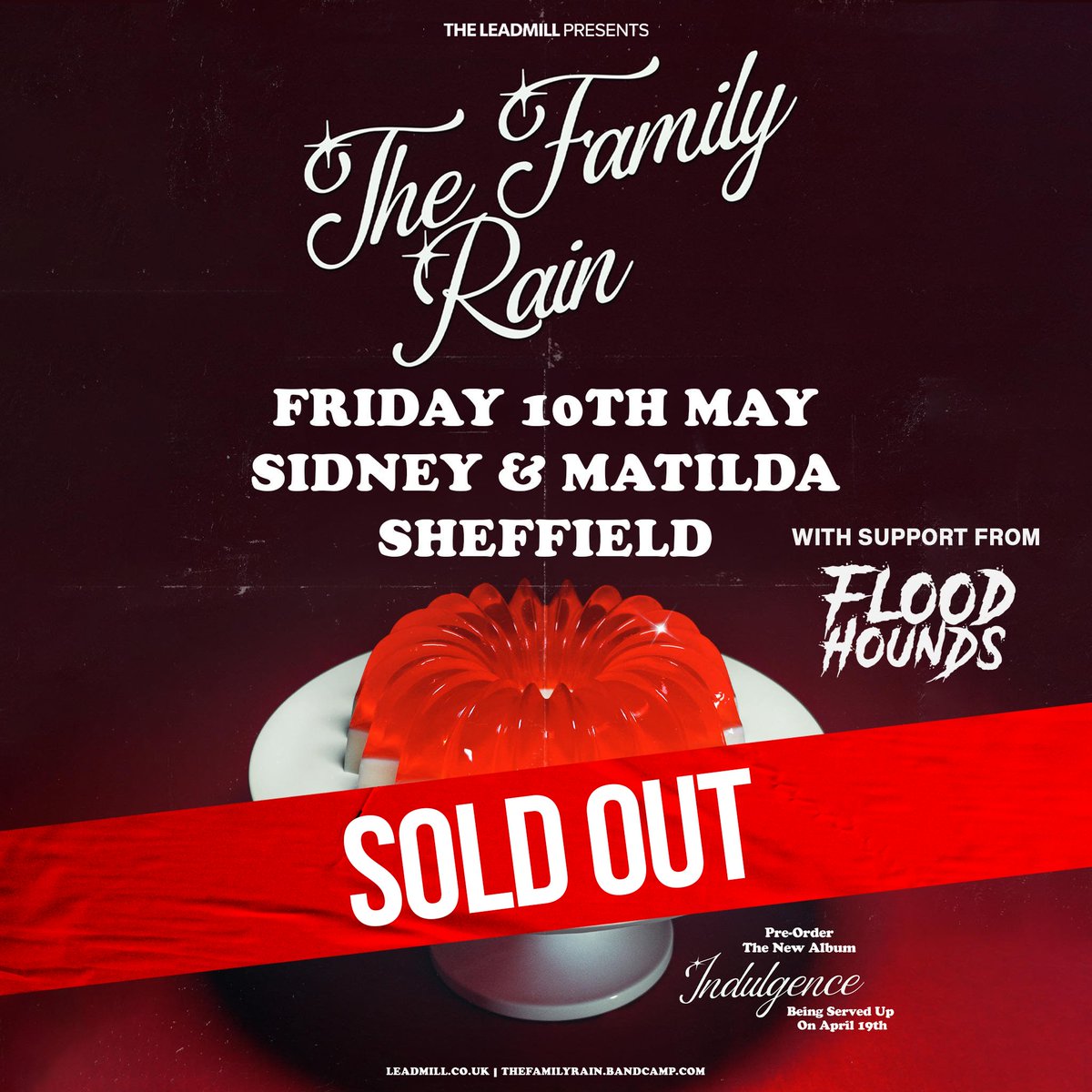 🎸🤘CANT WAIT FOR FRIDAY 🤘🎸
So excited to see @thefamilyrain play, let alone support them AND it's all nice and sold out 🤘 Doors at half 7!

If you've bought tickets from our bandcamp, they'll be on the door in your name, see you soon Sheffield