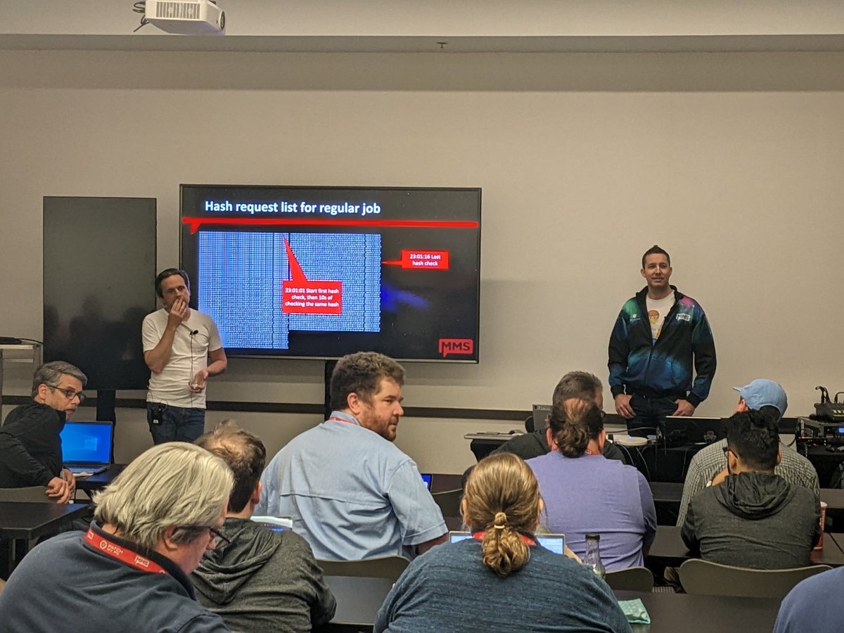 2pintsoftware's tweet image. 2Pinters @AndHammarskjold and @matbg explaining the complexities of peering and caching and all that! #MMSMOA #branchcache #deliveryoptimization