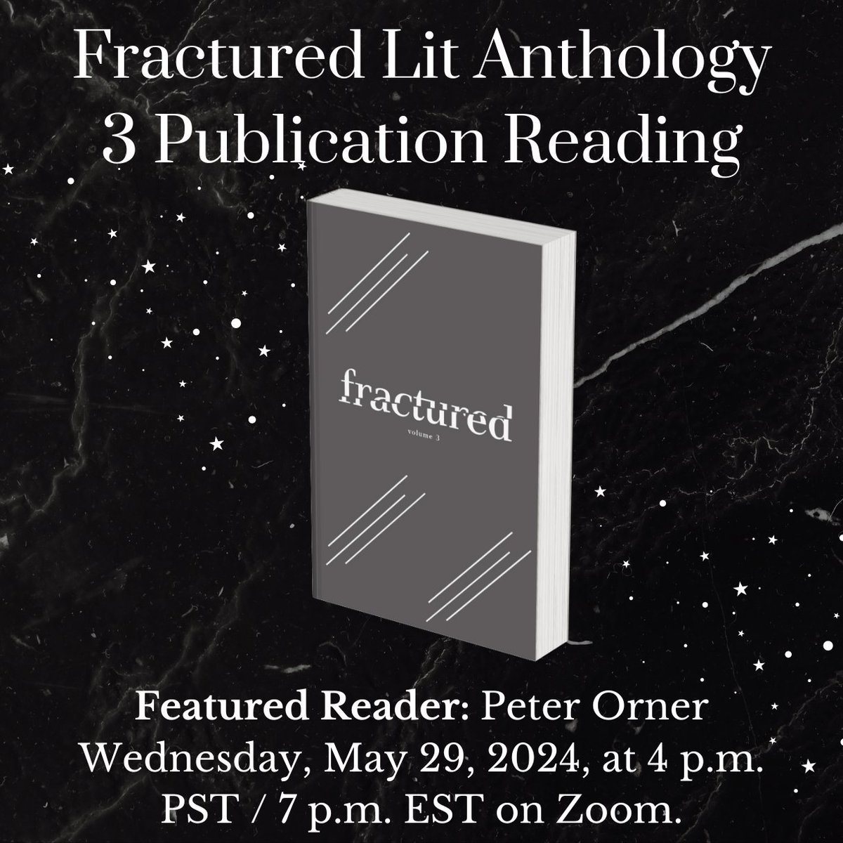 Join us in celebrating the publication of our third Anthology of flash and microfiction! We excited to share these stories with you at our first online reading event. This event is free and will take place on Zoom. 😁🎉 Register here: fracturedlit.submittable.com/submit/a7be554…
