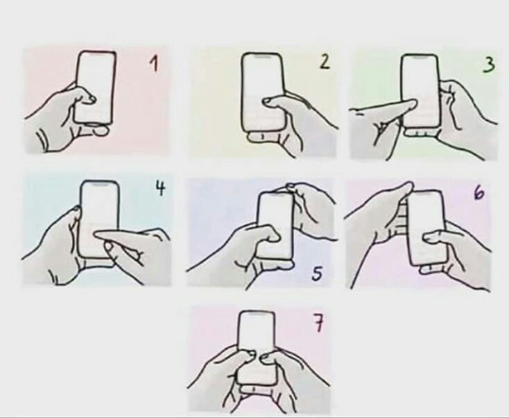 How are you currently holding ur phone ?