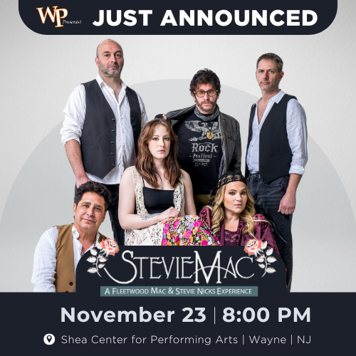 JUST ADDED! StevieMac accurately recreates Fleetwood Mac & Stevie Nicks’ music for an ultimate concert experience. See them live 11/23 in the Shea Center @wpunj_edu

🎟️ On Sale: Fri. 5/10 @ 10AM. Visit wppresents.org for info. 
#Rumours #tributes #classicrock #rockmusic