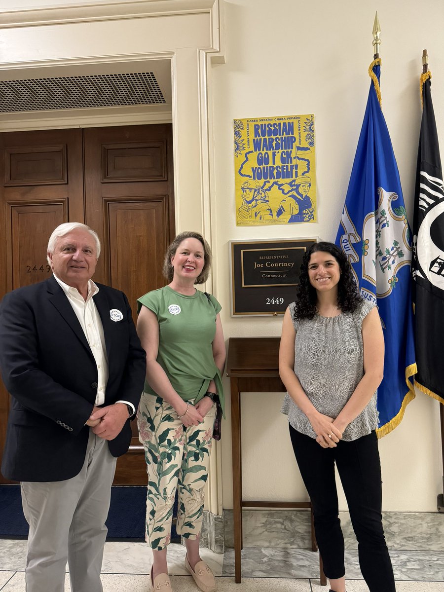 Thank you for visiting with us Maria, <a href="/m_costigan/">maria costigan</a> with <a href="/RepJoeCourtney/">Rep. Joe Courtney</a>’s office today! Always a pleasure to discuss ESOPs and #employeeownership with you! #TEANational24