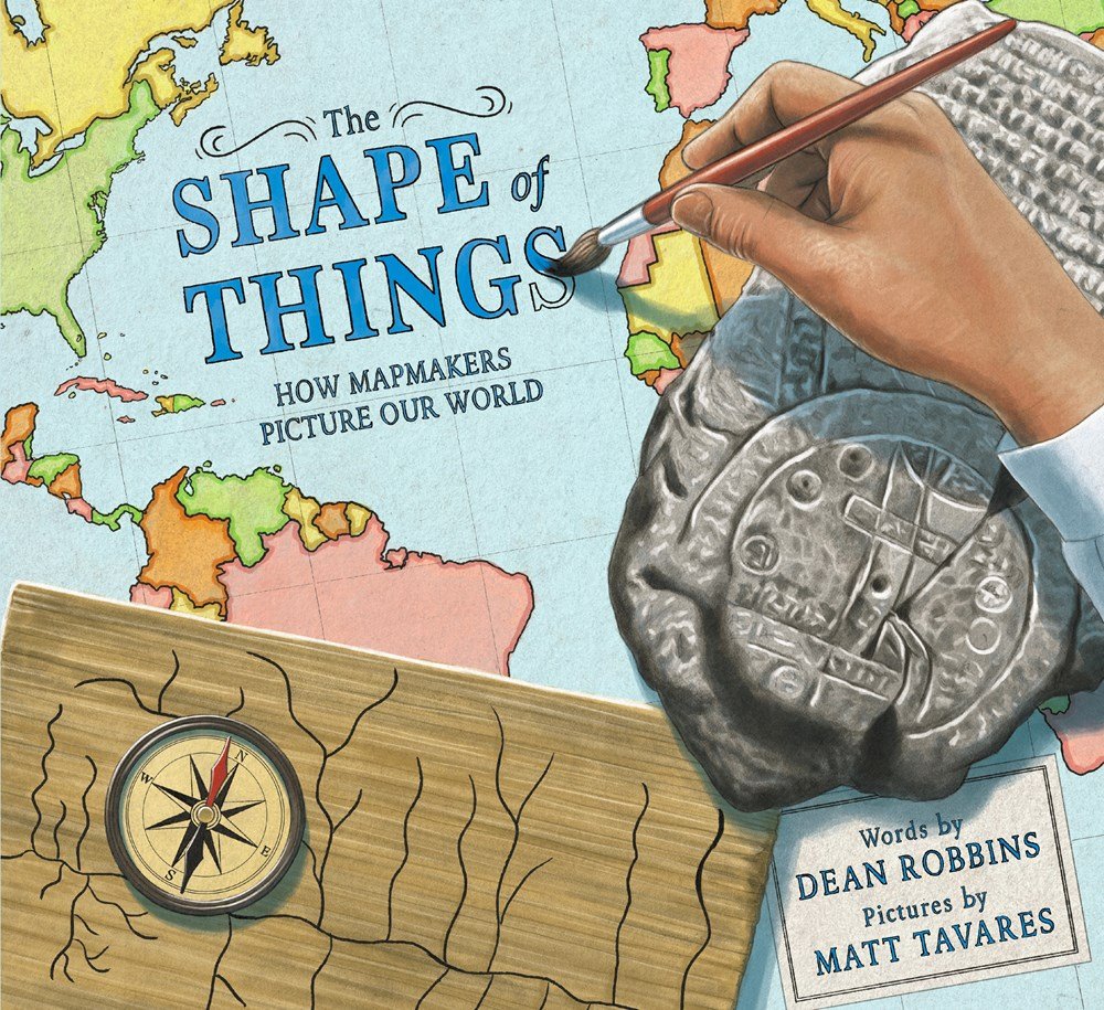 'The Shape of Things: How Mapmakers Picture Our World’s cover was a lot of fun to create.' —@tavaresbooks mrschureads.blogspot.com/2024/05/the-sh…