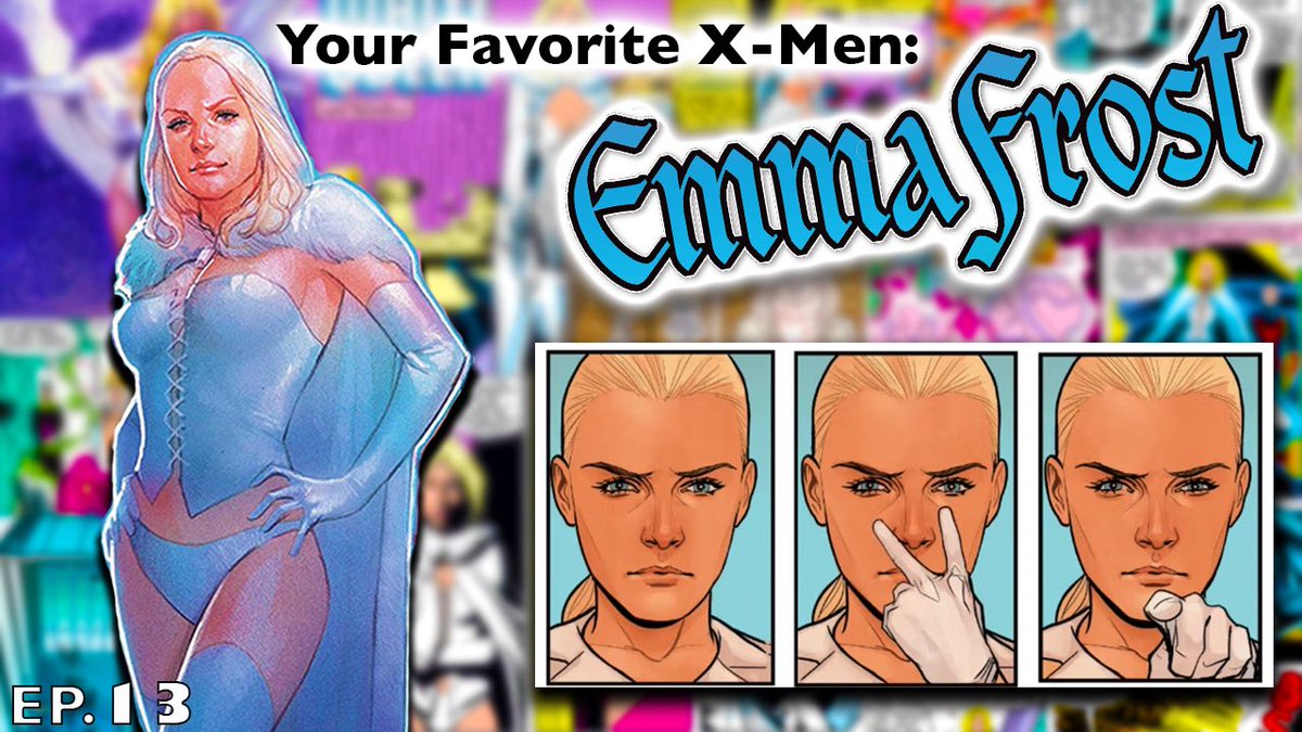ImproBultrowicz's tweet photo. Bringing back my X-Men podcast “Your Favorite X-Men”…and there’s no better way to bring it back than talking about my favorite - Emma Frost! https://t.co/6oGn7lqGRT https://t.co/9JO0PDqblo