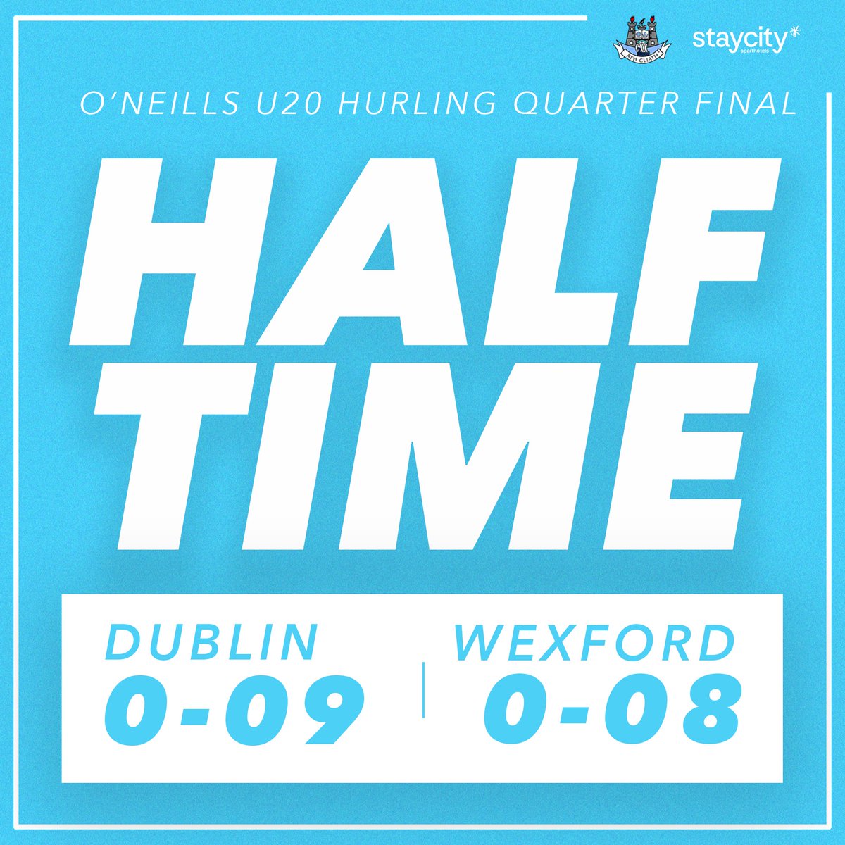 Dublin lead at the break here at Parnell Park 👕

#UpTheDubs