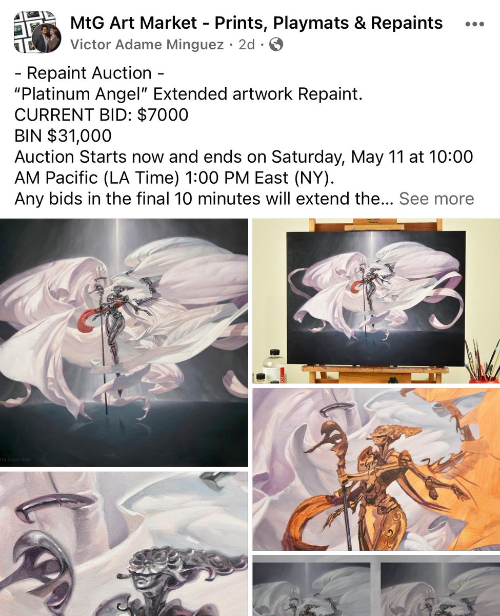Victor is auctioning off 1 of 1 repaint in the MtG Repaint and Print group! I’ll drop link in a reply.
#MagicTheGatheringArt #MagicTheGathering #マジックザギャザリング #MtGArt