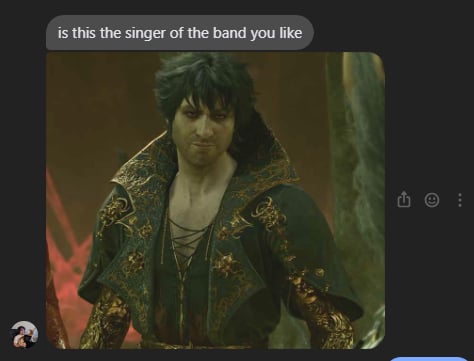 Meguin32's tweet photo. My husband @Vegione's messages to me while playing Baldur's Gate 3: https://t.co/JgRlhRTU3u