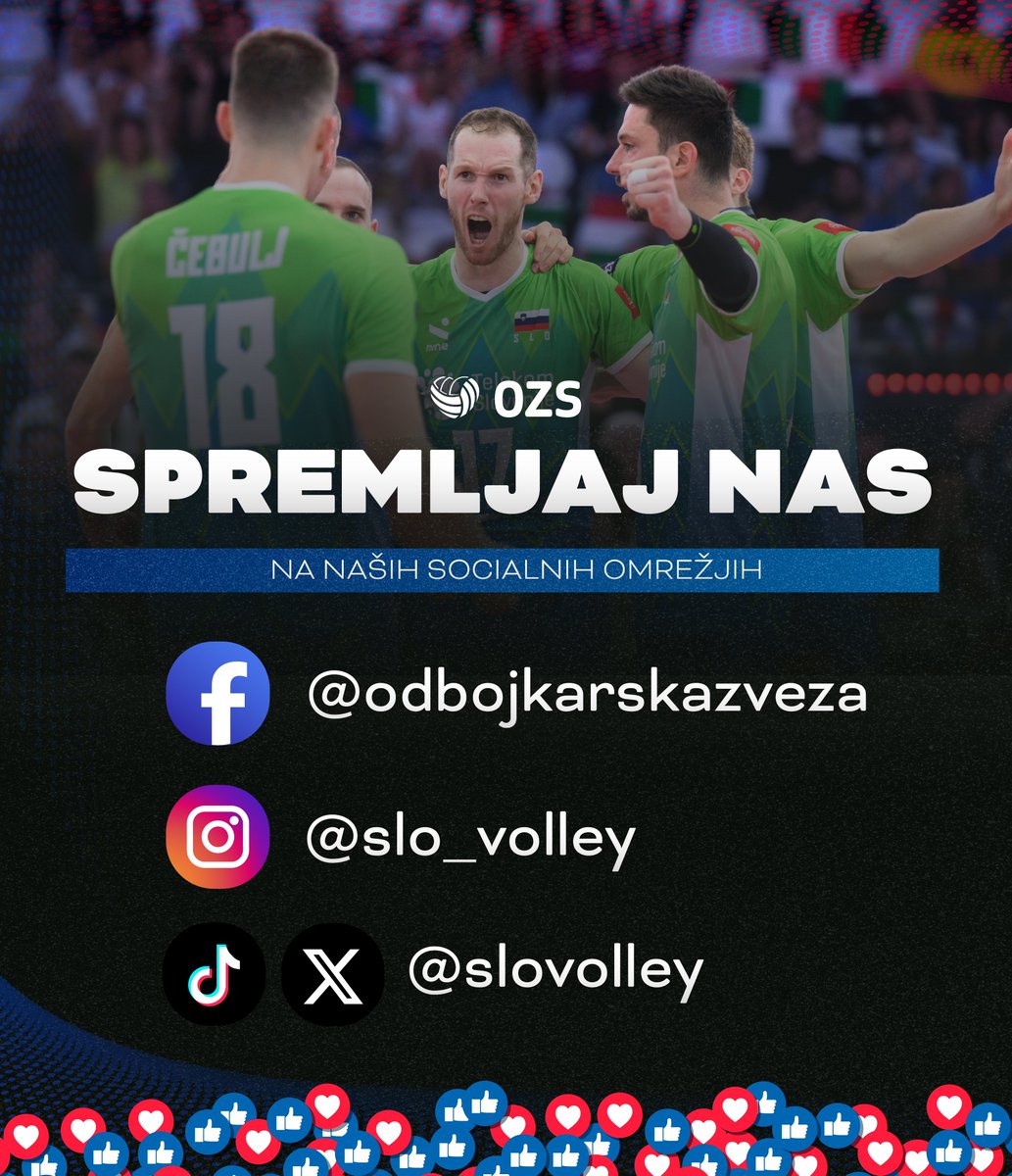 🇸🇮 Ste pripravljeni na tekme slovenske reprezentance? Spremljajte nas na socialnih omrežjih in ostanite na tekočem. 

@TelekomSlo #NLB #volleyball