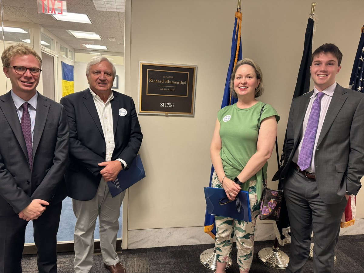 Thank you Conor and Spencer, with @SenBlumenthal’s office for taking the time to discuss #ESOPs and #employeeownership today! We appreciate your time! #TEANational24