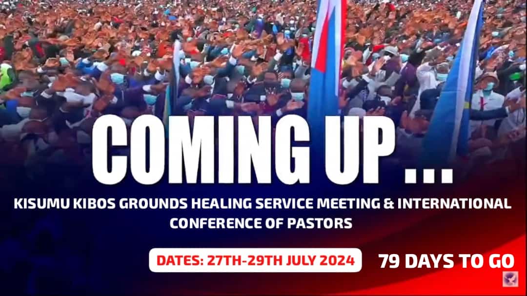 Breaking news Mega Healing Service coming up in Kisumu, Where the LORD with his Servants will come to heal our sick people. The LORD has once more remembered kenya in a tremendous way.