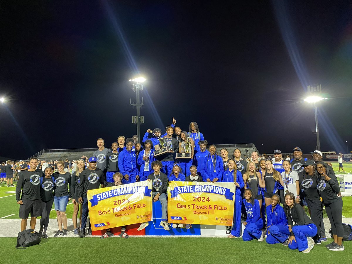 Chandler High School clinched DI Girls and Boys Track and Field Team State Championships! The @CHSWolvesAZ placed in the following: -Boys 200M Dash DI -Boys 4x100M Relay DI -Boys 4x400M Relay DI -Girls 400M Dash DI -Girls 3200M Run DI -Girls 4x400 M Relay DI @CUSDAthletics (2/4)