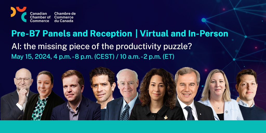 Is AI the missing piece of the productivity puzzle? Join us, virtually or in-person, on the eve of the #B7Summit for an afternoon of thought leadership on global #AI trends and best practices, and how they can boost #productivity. Register for free➡️ bit.ly/3WAJavw