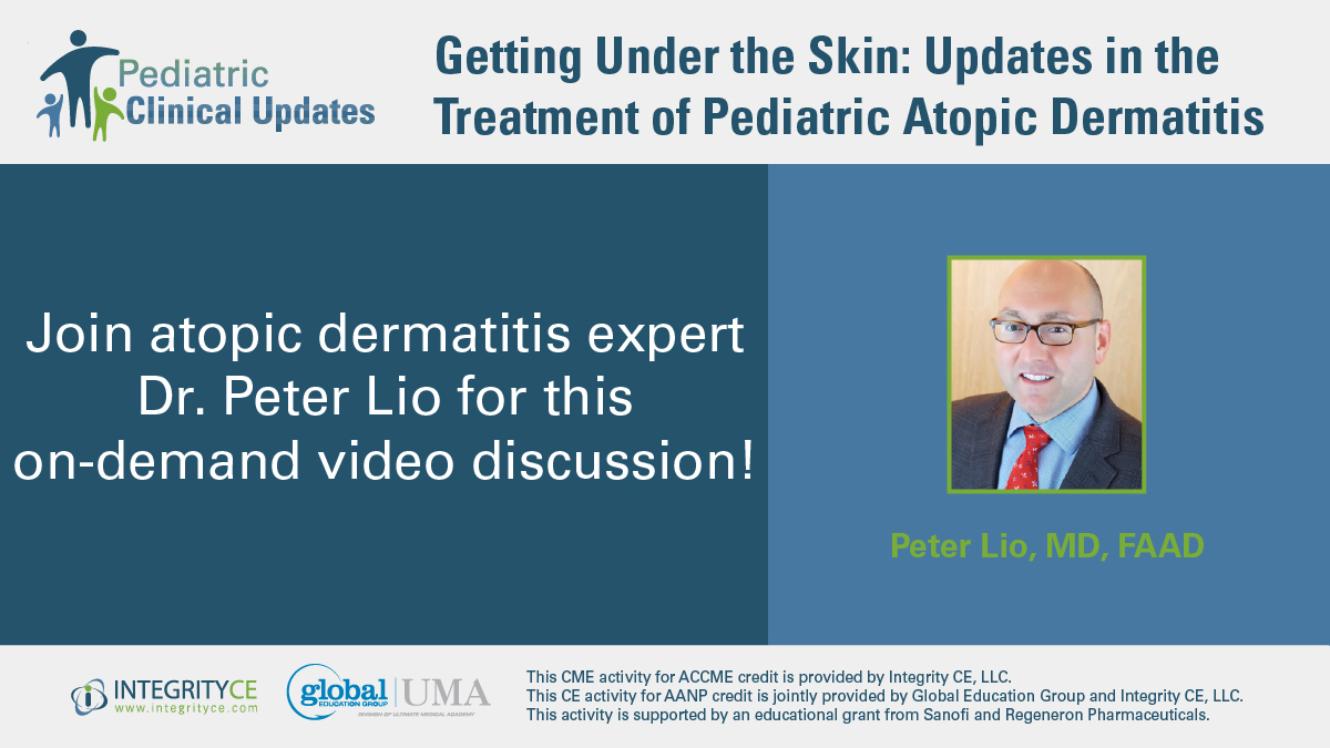 ⚠️ Uncontrolled atopic dermatitis can have lifelong consequences for children &amp; their families

📋 In this 🆓 #CME activity, AD expert Dr. Peter Lio reviews systemic therapeutic options for moderate-to-severe AD

👀 Check it out here: bit.ly/49NPbIj
#MedEd #FOAMed