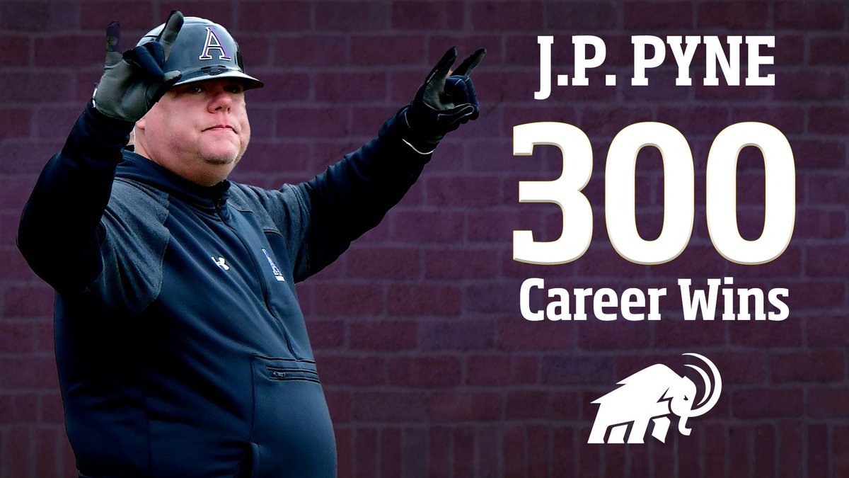 Celebrating a milestone: J.P. Pyne, head coach of @AmherstBaseball, recently secured his 300th career win, following an impressive 4-2 victory against @Middlebury! ⚾ bit.ly/49WuvOc