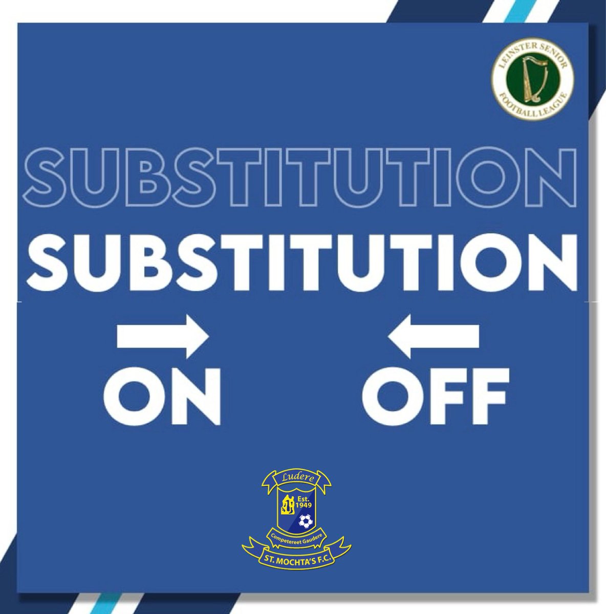 70’ | Double sub 🔁 @_jakedonnelly_ , @Deano8Casey replace @MikeyScott8, Brady. 🔴 0-0 🔵 | #LSLLiveScore