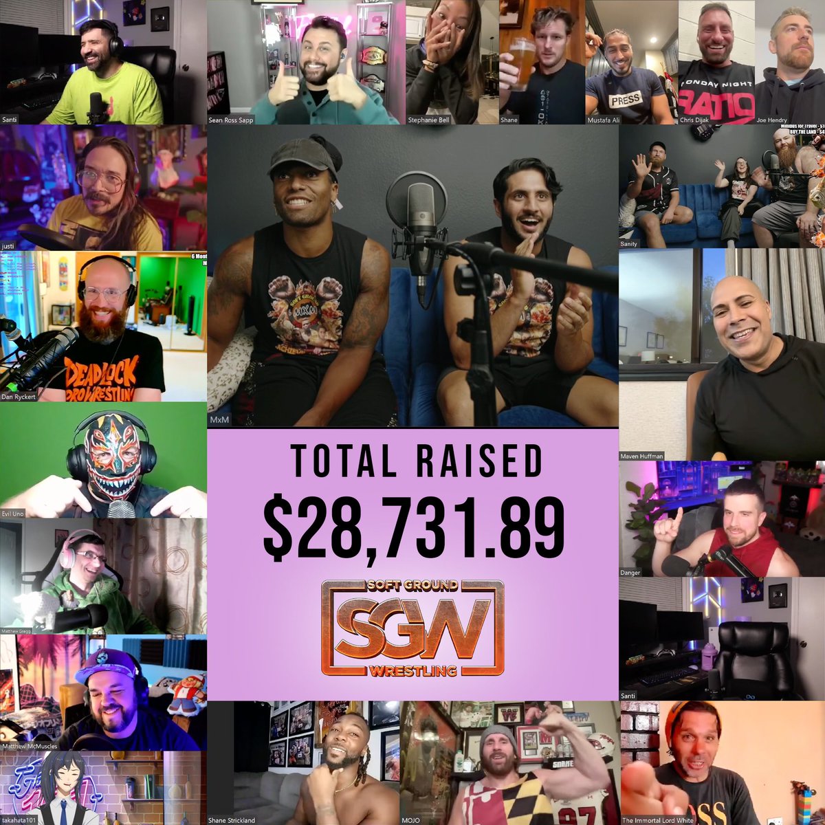 Incredibly excited to announce we have raised $28,731.89 for <a href="/SGWug/">SGW @soft ground wrestling Uganda</a> thanks to all of your generous support!

We couldn’t have done this without all our wonderful friends who joined us for the fundraiser. Thank you to all who participated and donated. 

ACHIEVE THE DREAM! S-G-DUB!