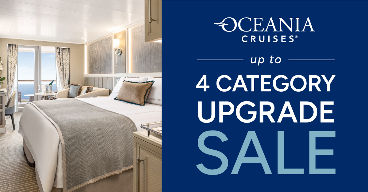 For a limited time, receive more luxury for less with up to a 4 Category Upgrade on select sailings plus our simply MORE amenities. Offer ends June 30th. Learn more: bit.ly/3MTzW8t