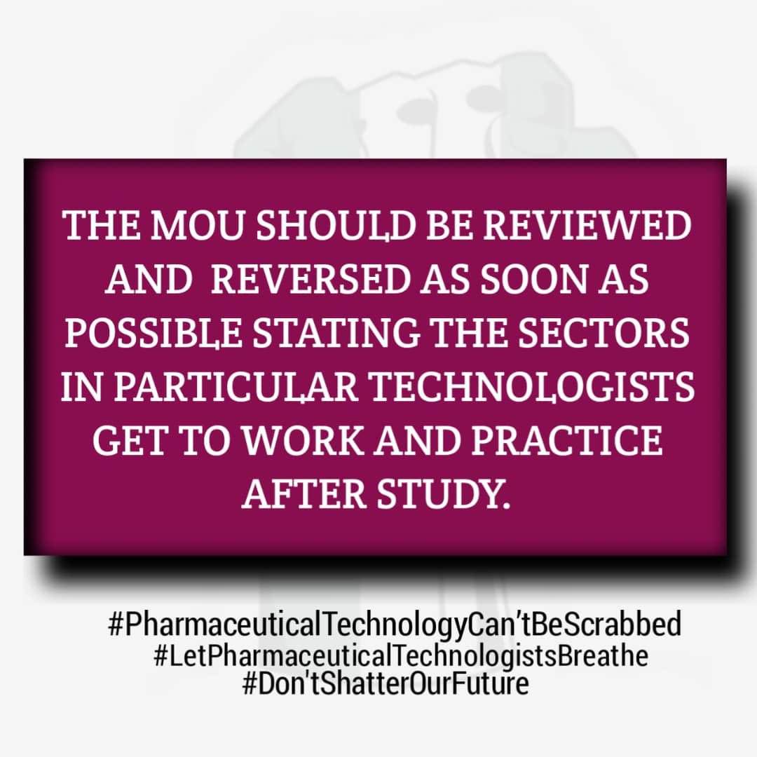 Ol1Samson's tweet photo. #PharmTechCantBeScrapped https://t.co/f29TJajyLf