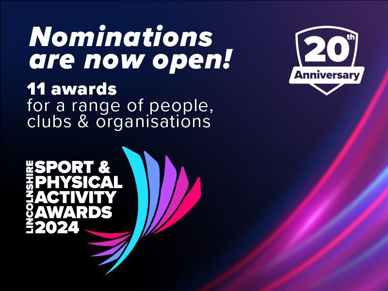 Nominations for the 20th Anniversary edition of the Lincolnshire Sport & Physical Activity Awards are now open! 🏆 If you know an individual, club, or organisation who deserves recognition for their work or achievements nominate them today. 🔽 buff.ly/3WwTRzm #LSPAA